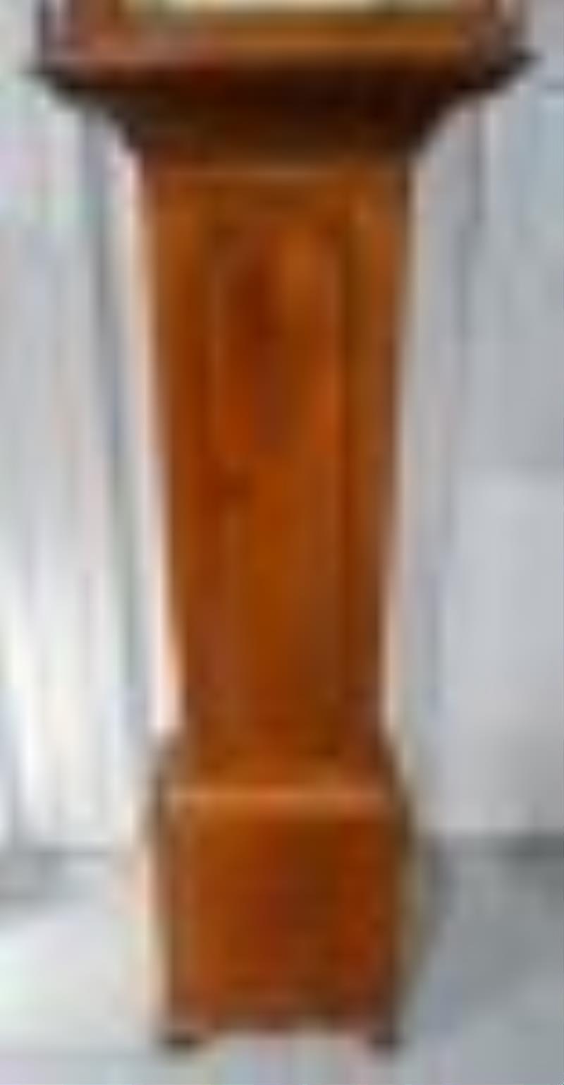 Antique Pa Walnut Inlaid Tall Case Clock