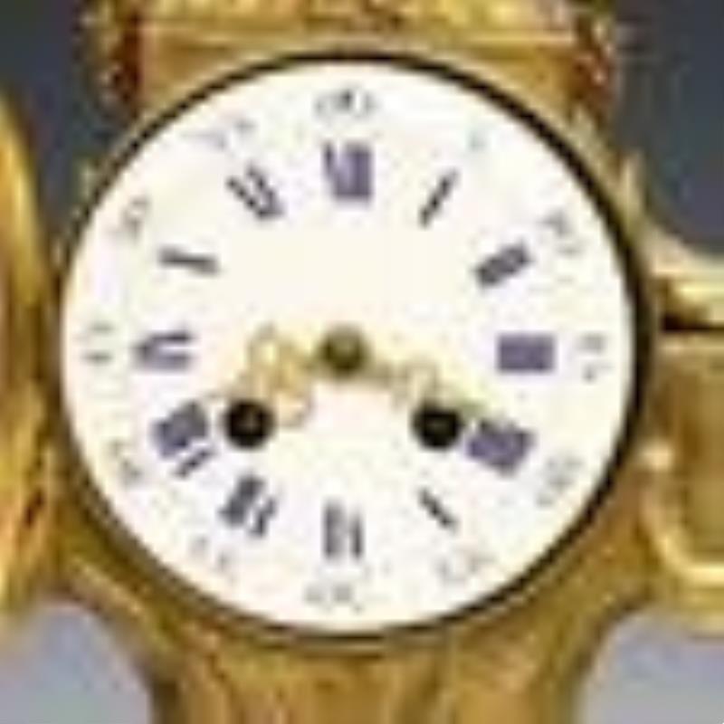 French Bronze Mantel Clock