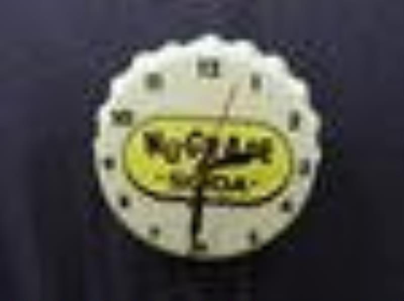 Nugrape Soda lighted acrylic bottle cap clock