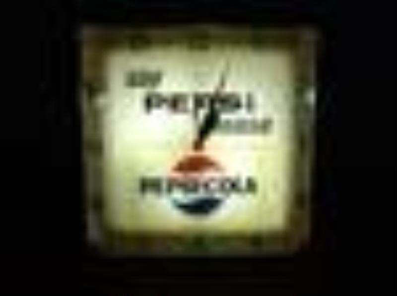 Pepsi Cola say Pepsi please lighted clock