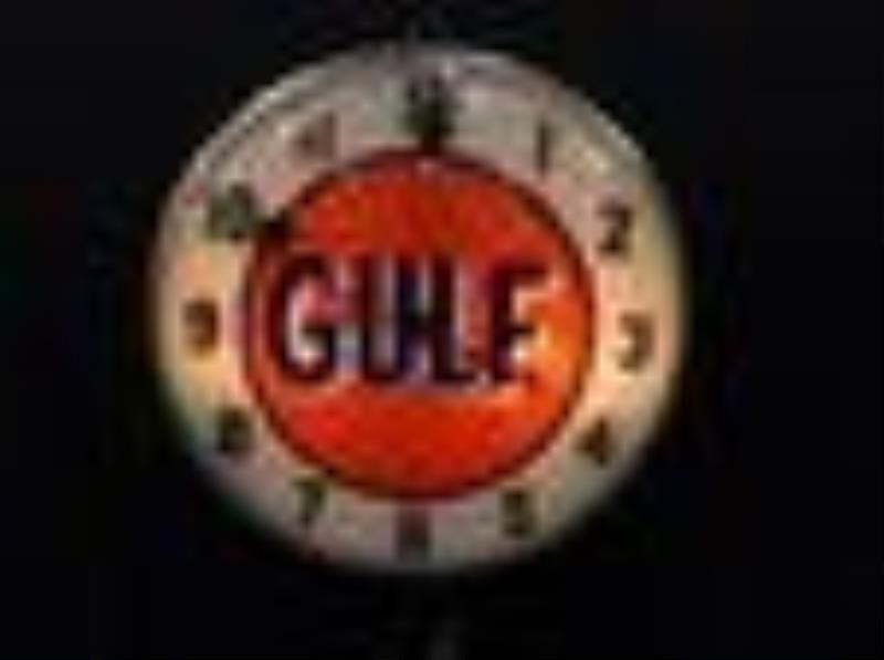 Gulf lighted Swihart clock