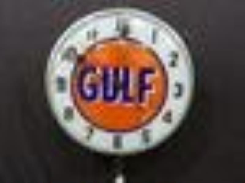 Gulf lighted Swihart clock