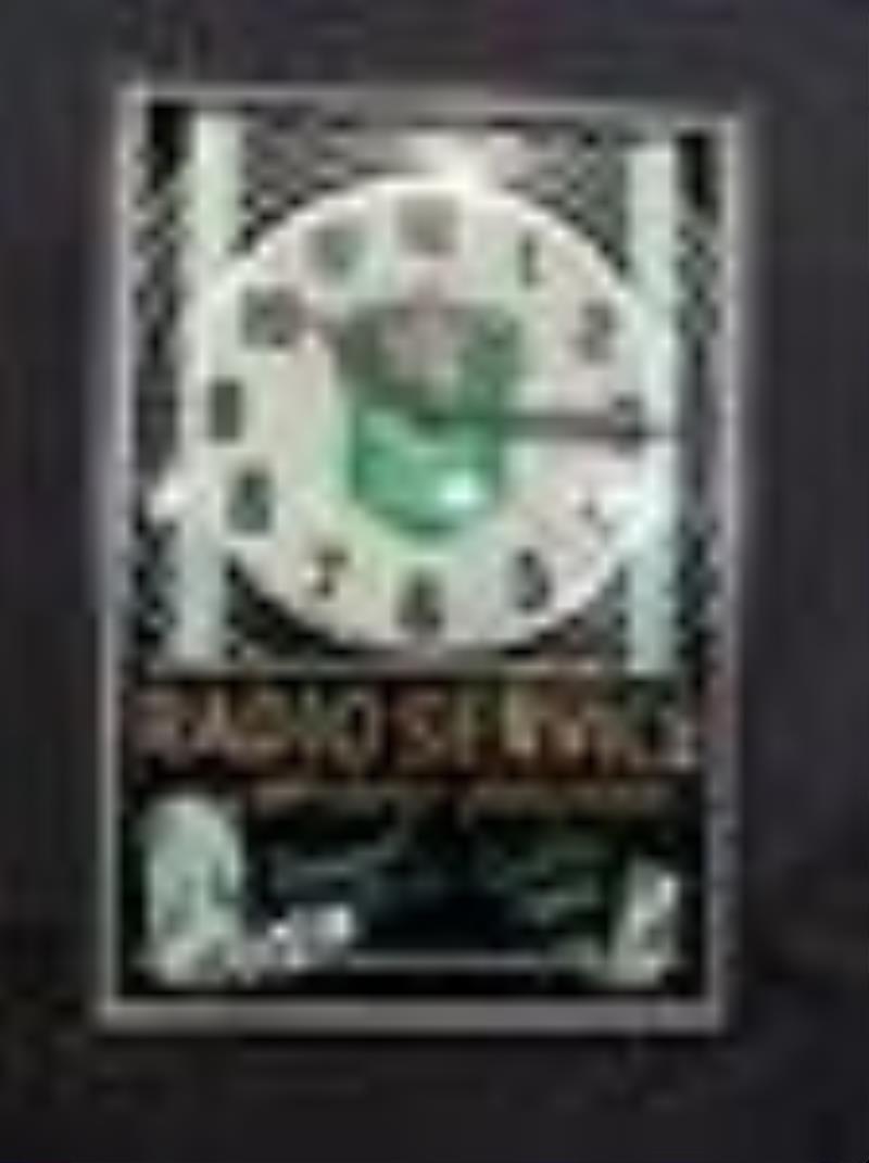 Early reverse painted glass Radio Service lighted clock