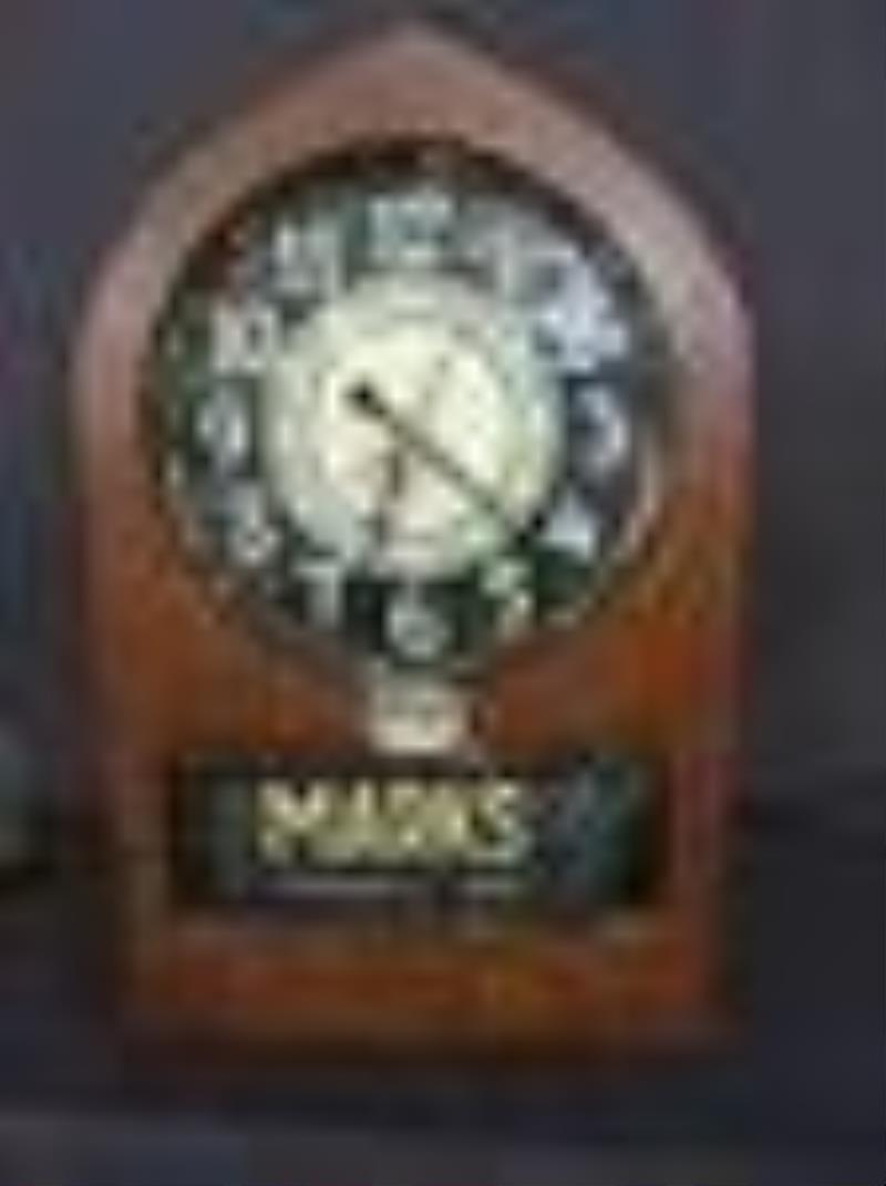Telechron motored neon ad clock