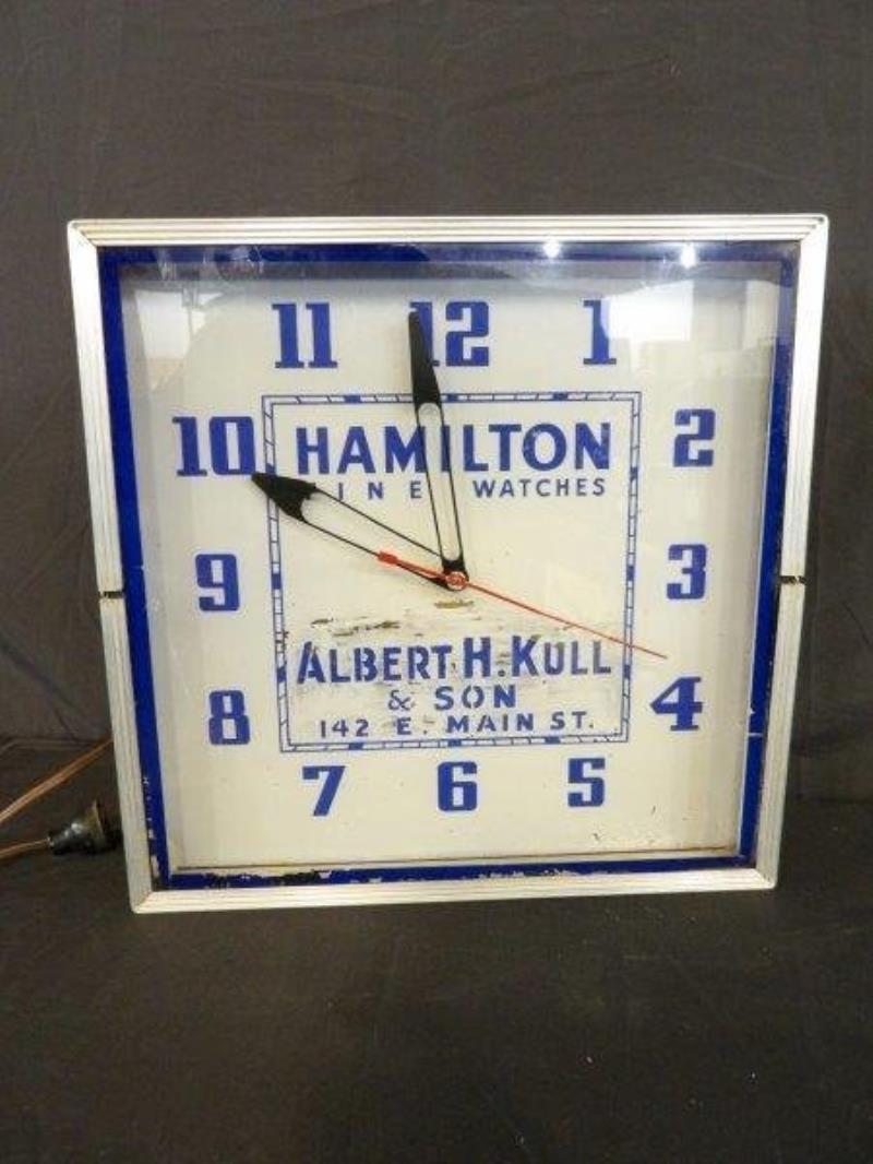 Hamilton Fine Watches lighted Lackner clock
