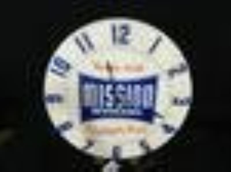 Mission Beverages acrylic embossed clock