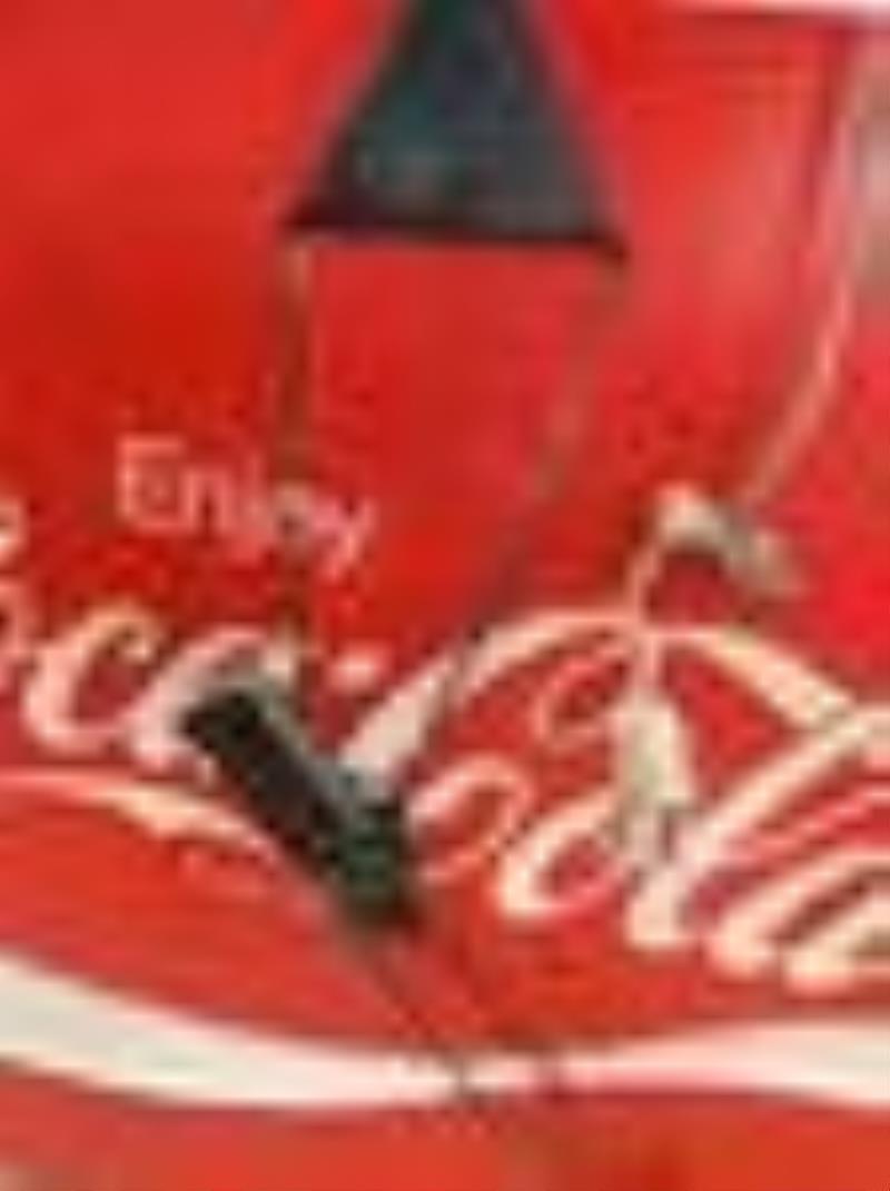 Large Coca-Cola plastic clock