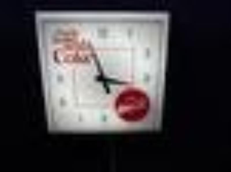Coca-Cola lighted Hanover clock