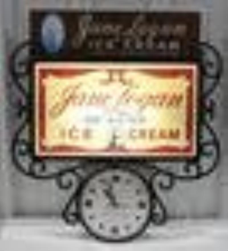 Restored Jane Logan Ice Cream Lighted Adv Clock