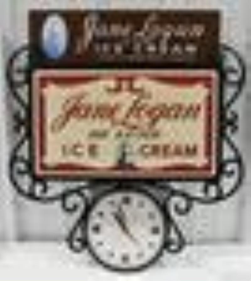 Restored Jane Logan Ice Cream Lighted Adv Clock