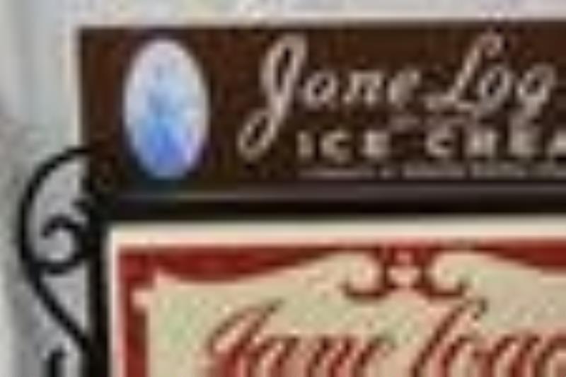Restored Jane Logan Ice Cream Lighted Adv Clock