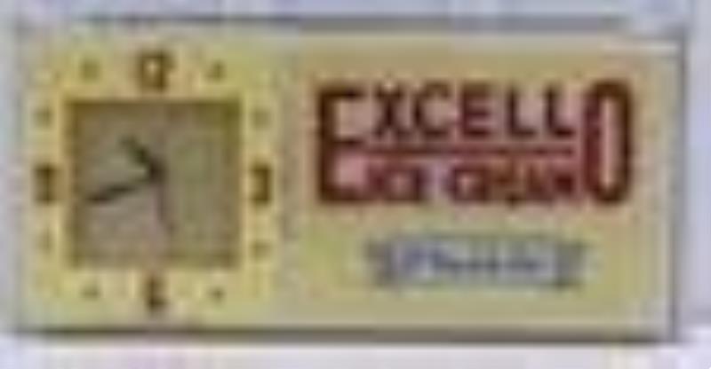 Vintage Excello Ice Cream Lighted Adv Clock