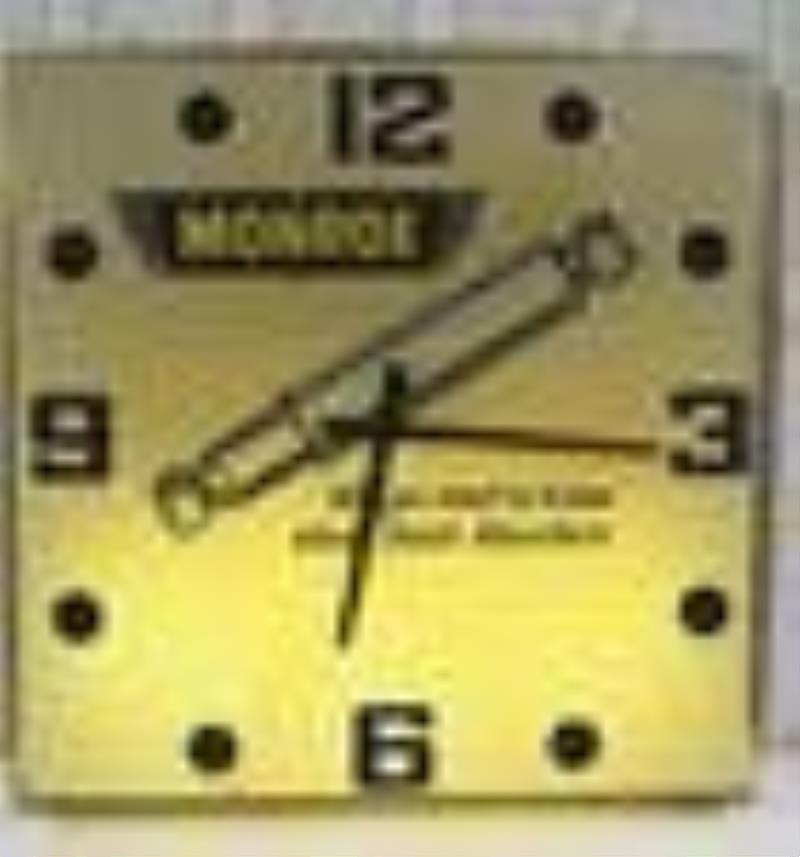 3ft Vintage Monroe Shock Absorbers Lighted Clock