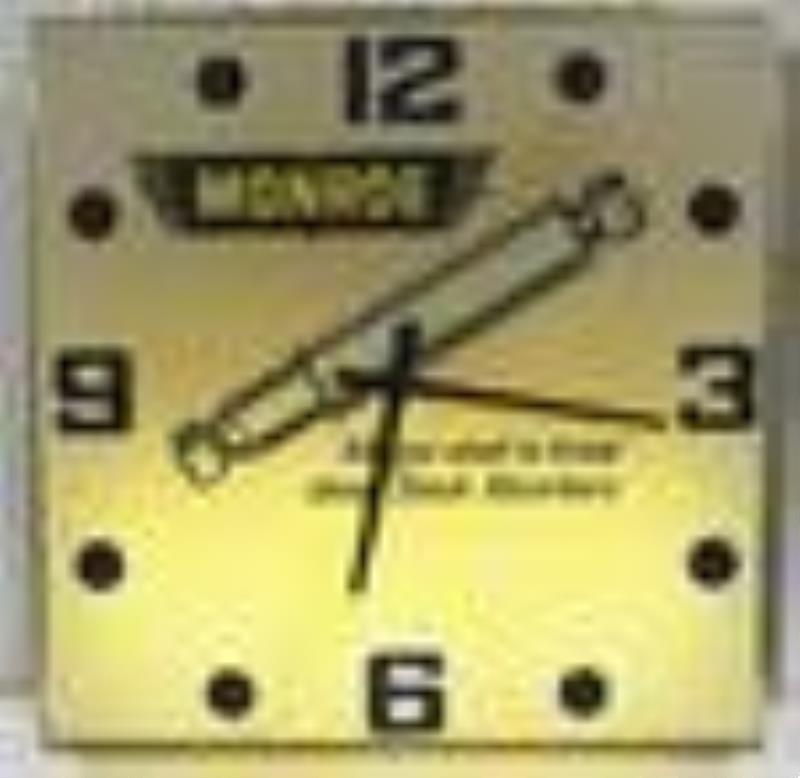 3ft Vintage Monroe Shock Absorbers Lighted Clock