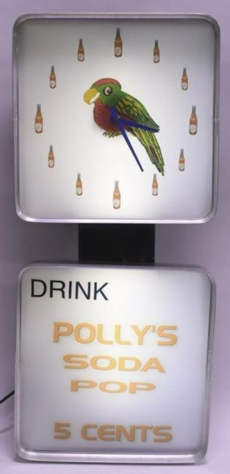 Polly's Soda Pop Lighted Fantasy Clock