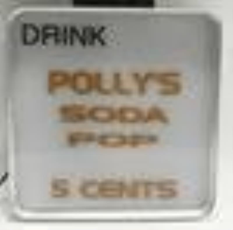 Polly's Soda Pop Lighted Fantasy Clock