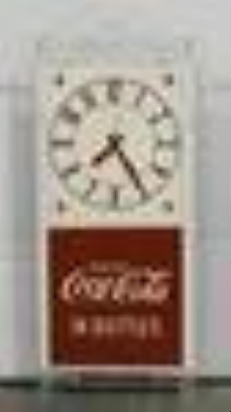 Large Vintage Coca-Cola Advertising Clock