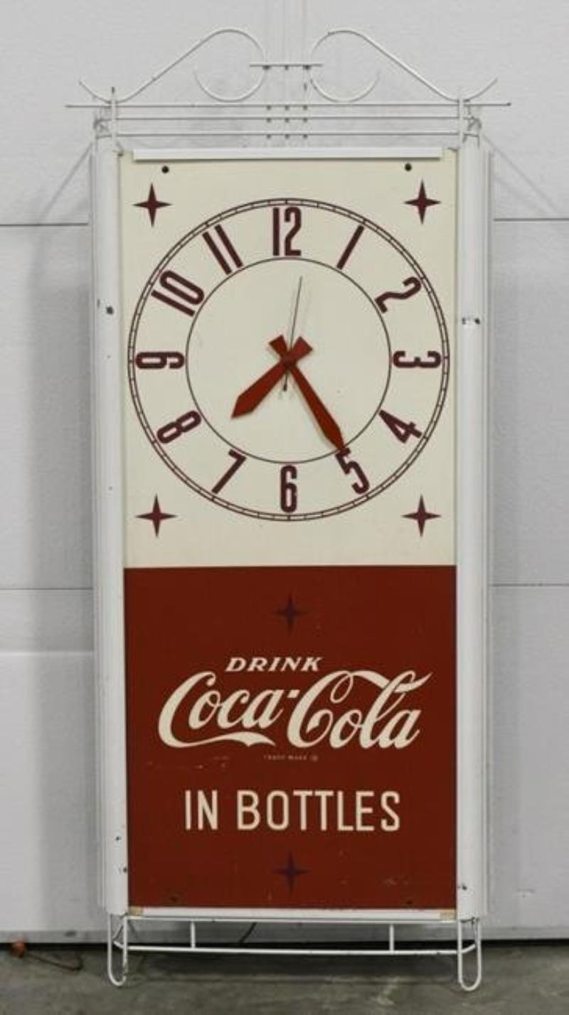 Large Vintage Coca-Cola Advertising Clock