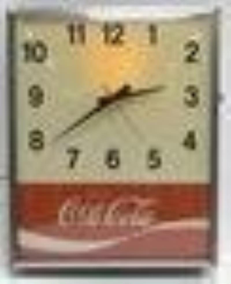 Vintage Coca-Cola Lighted Advertising Clock