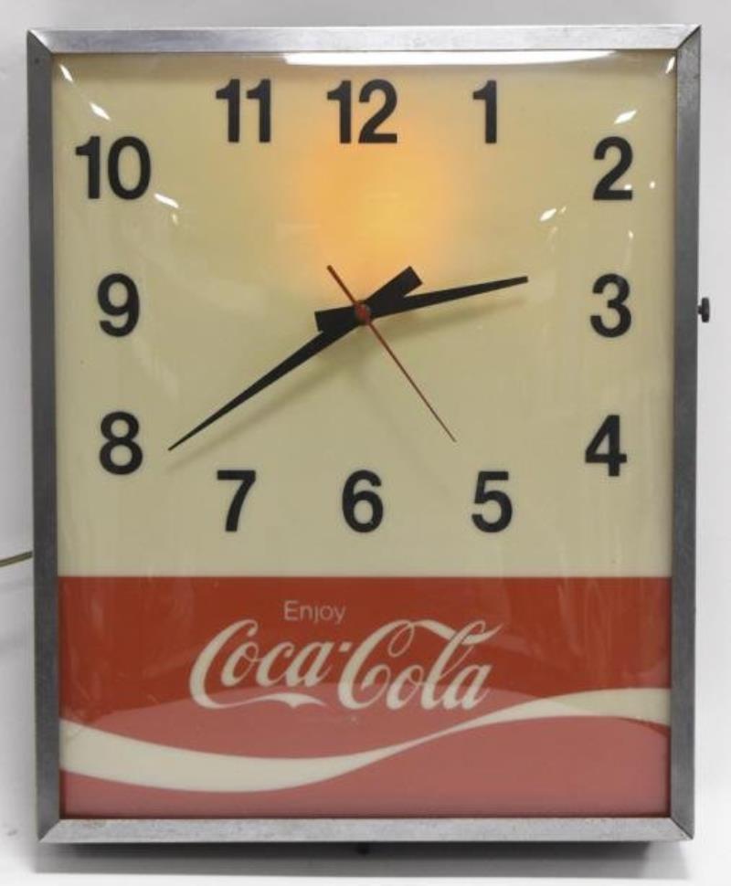 Vintage Coca-Cola Lighted Advertising Clock