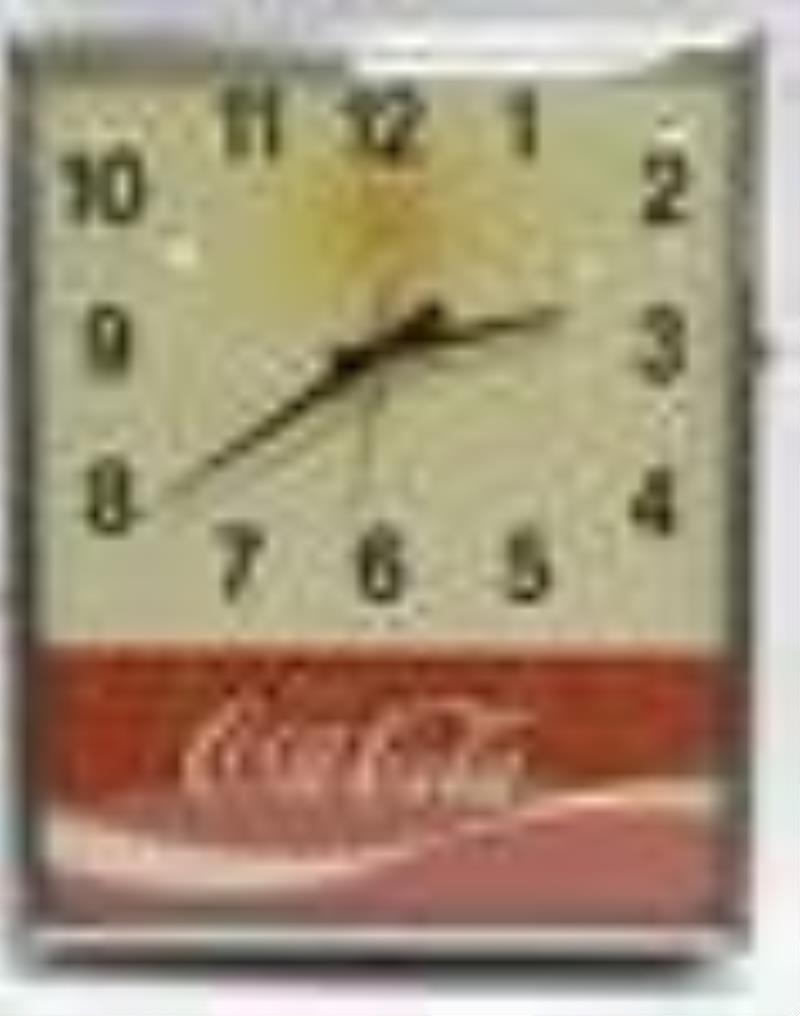 Vintage Coca-Cola Lighted Advertising Clock
