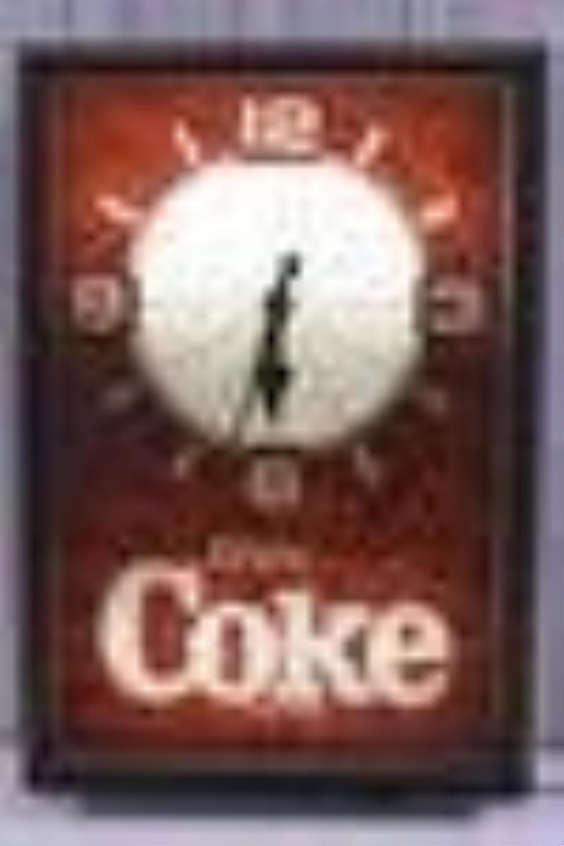 1985 Enjoy Coke / Coca-Cola Lighted Illusion Clock