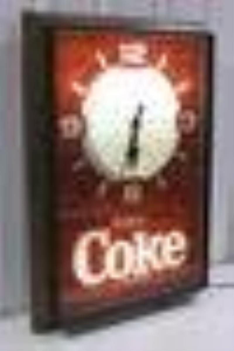 1985 Enjoy Coke / Coca-Cola Lighted Illusion Clock