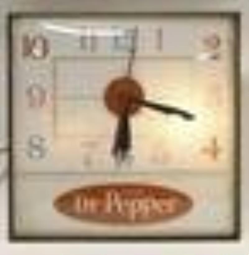 Vintage Dr. Pepper Lighted Advertising Clock