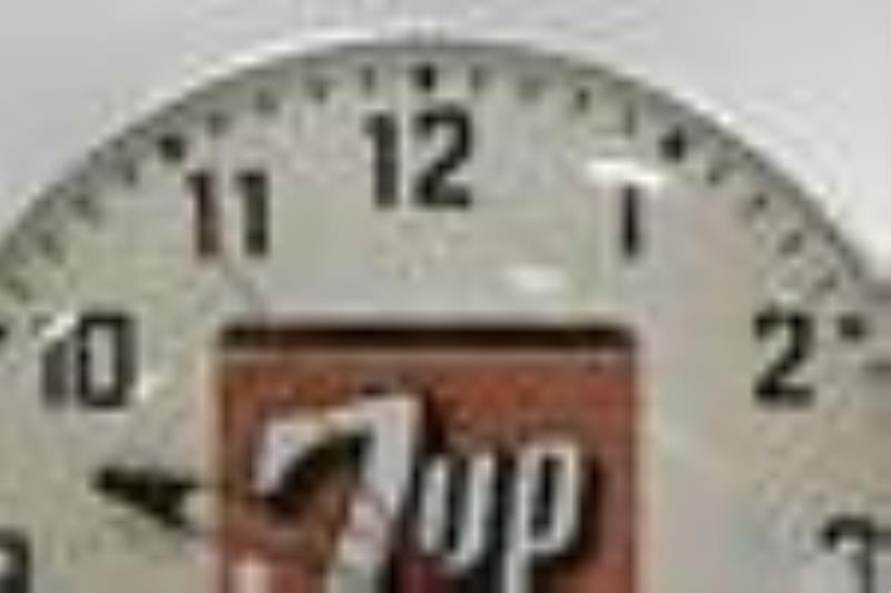 Vintage 7up Soda Advertising Clock