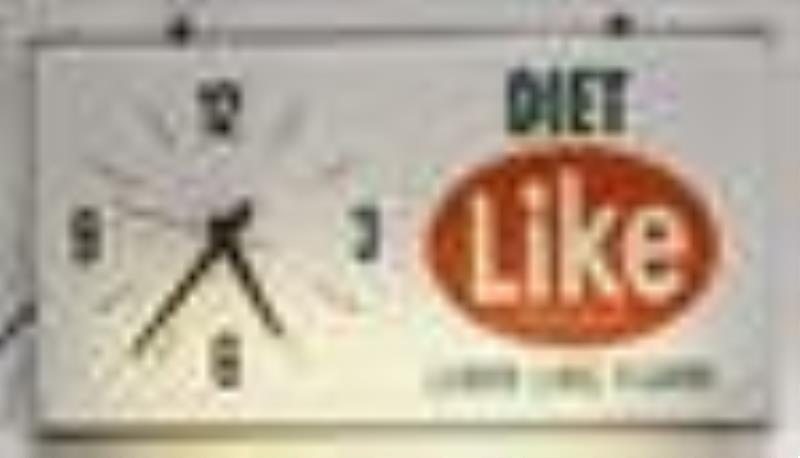 Vintage Diet Like Soda Lighted Advertising Clock