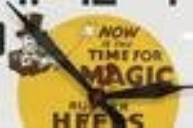 Vintage Magic Rubber Heels & Soles Adv Clock