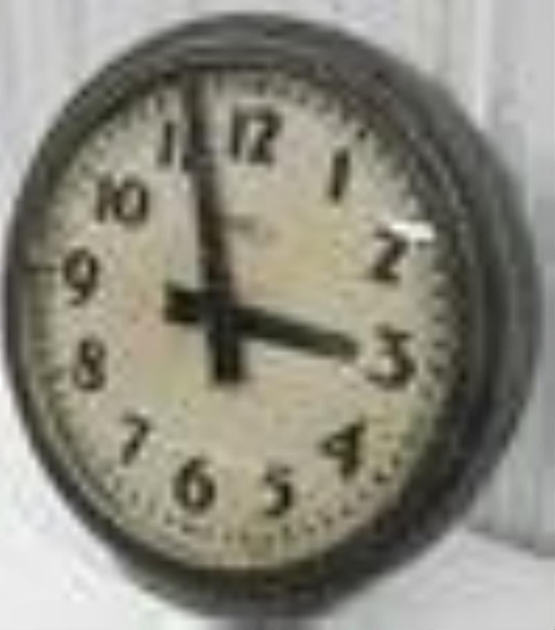 30in Vintage El Time Company Neon Clock