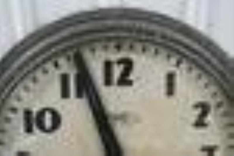 30in Vintage El Time Company Neon Clock