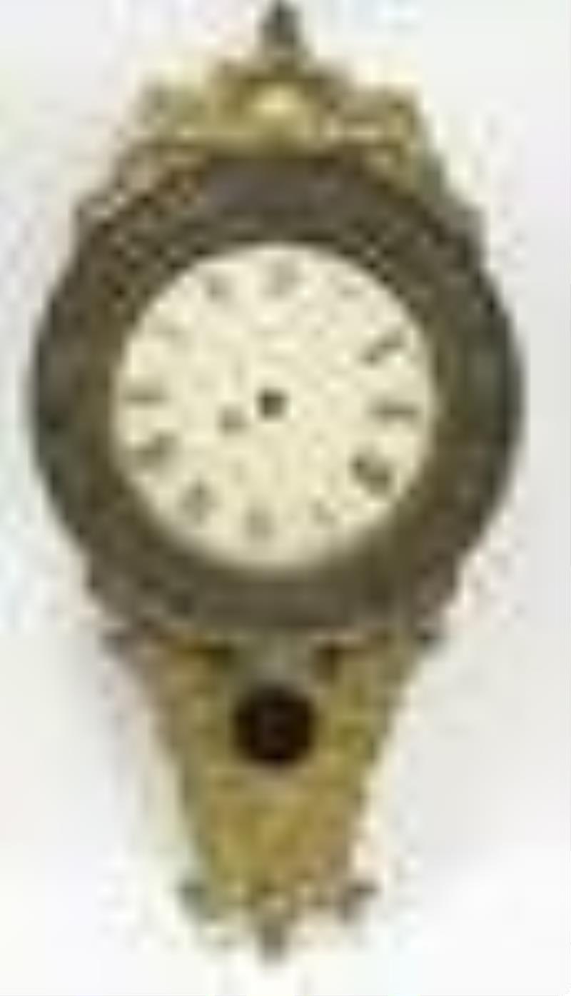 Early Strauss Bros Tailors Cast Metal Adv Clock