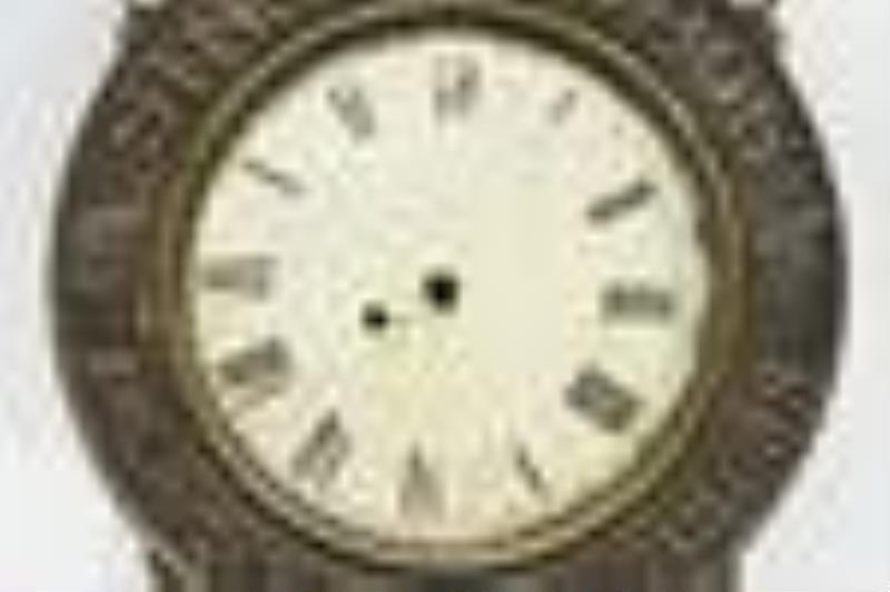 Early Strauss Bros Tailors Cast Metal Adv Clock