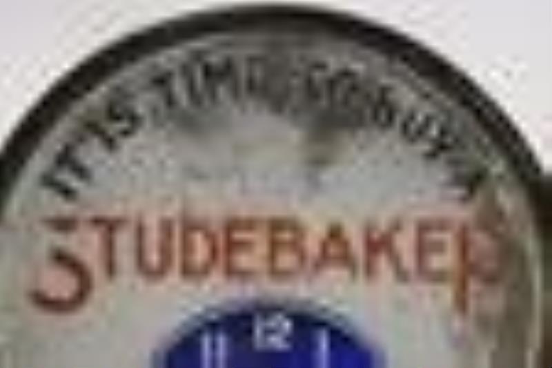 Antique 22" Studebaker Lighted Dealership Clock