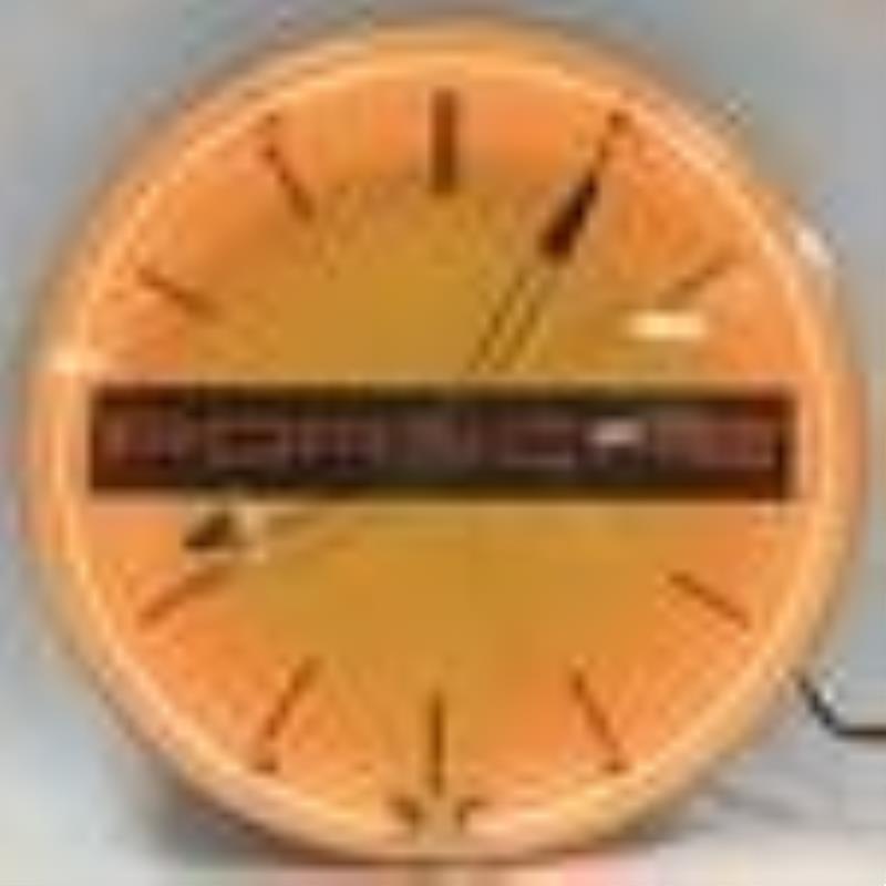 Vintage Porsche Dealership Advertising Neon Clock