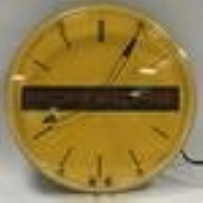 Vintage Porsche Dealership Advertising Neon Clock