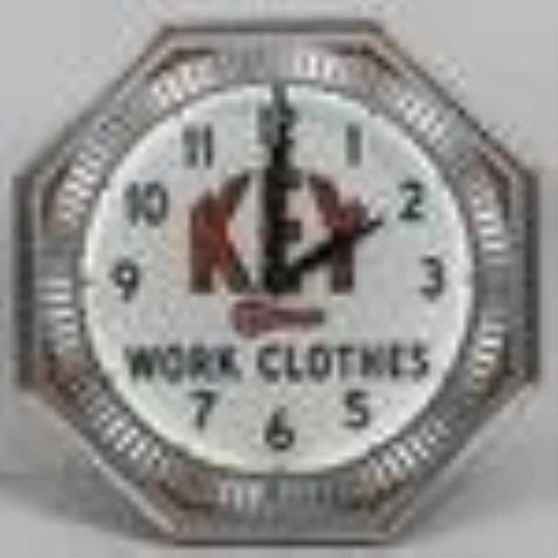 Key Work Clothes Neon Illusion Wheel Clock By NPI