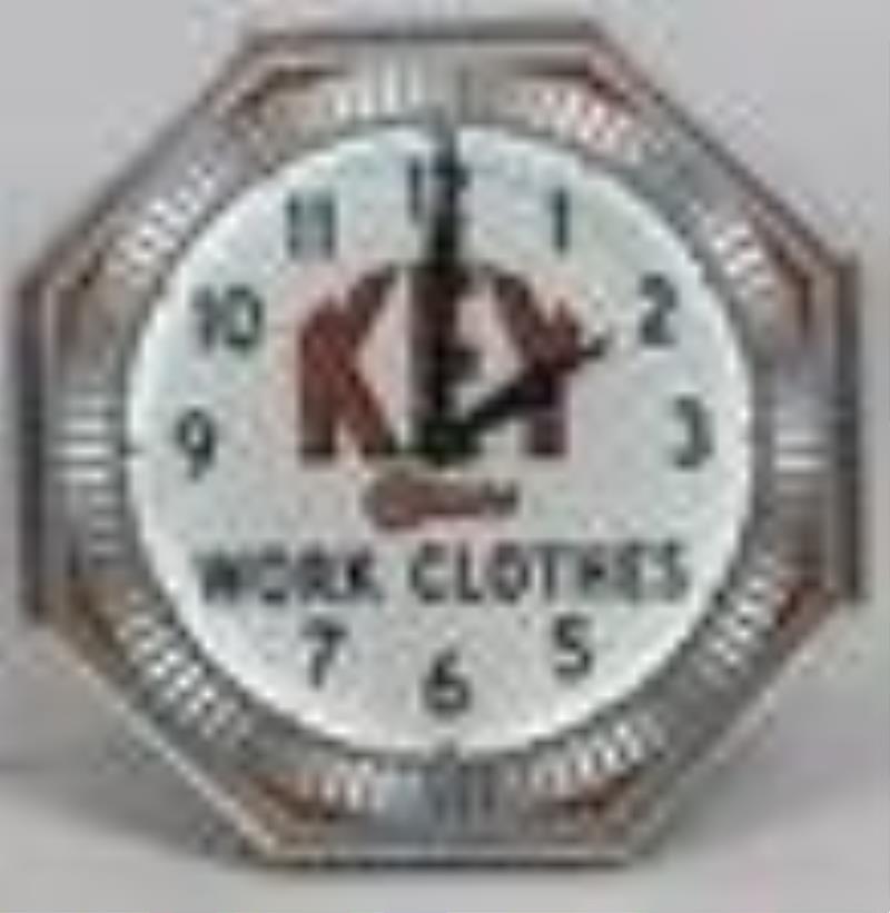 Key Work Clothes Neon Illusion Wheel Clock By NPI