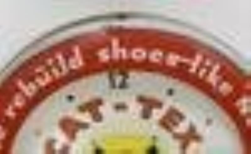 Vtg Cat's Paw Cat-Tex Soles Lighted Adv Clock