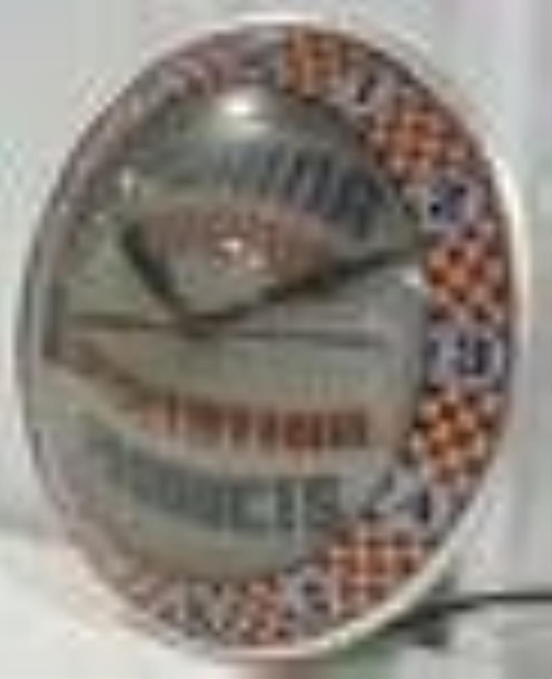 Vintage Purina Chows Double Bubble Glass Clock