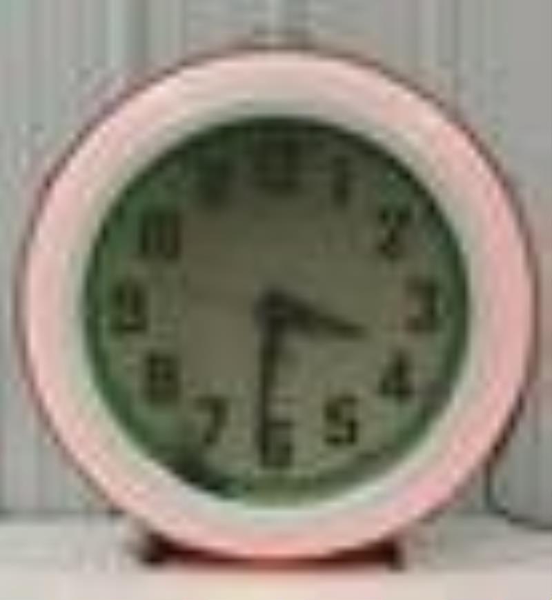 Vtg Electric Neon Clock Cleveland Co. Neon Clock