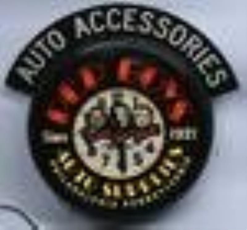 22in Pep Boys Auto Supplies Glo Dial Neon Clock