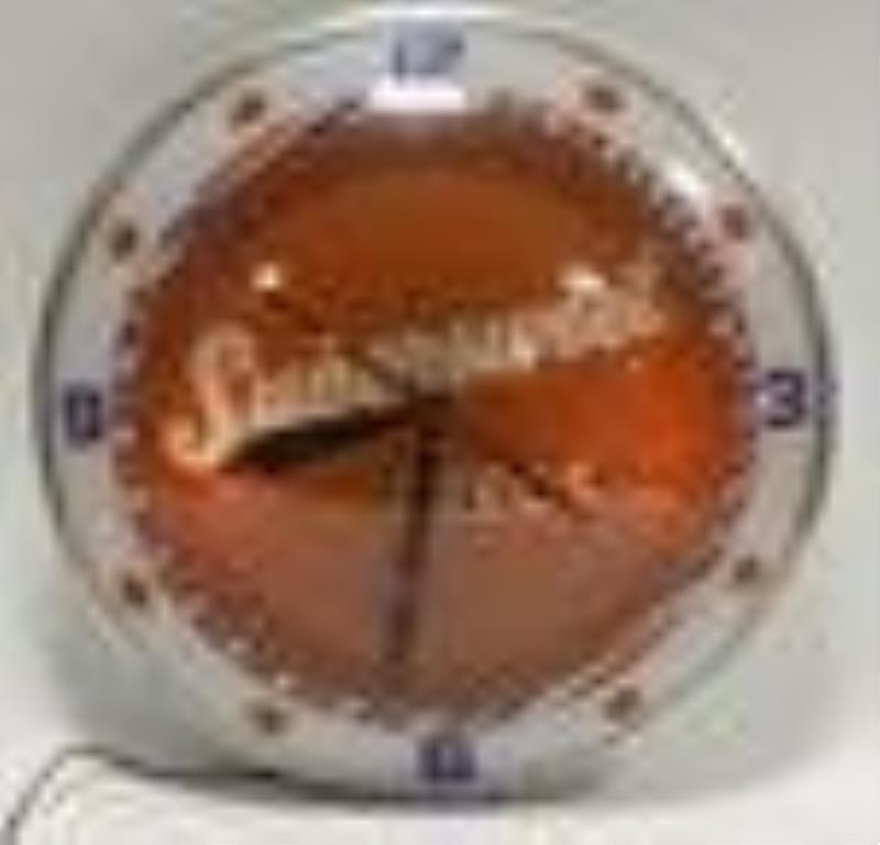 Vintage Supersweet Feeds Double Bubble Clock