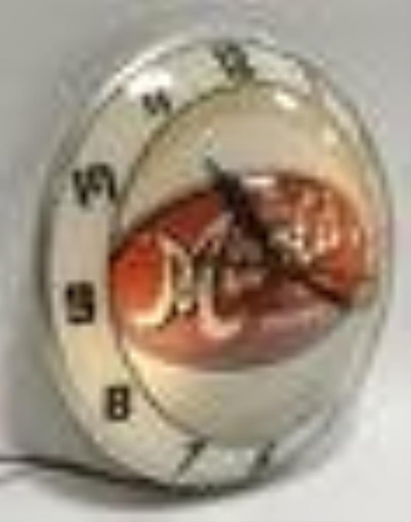 Vintage Maola Dairy Products Double Bubble Clock