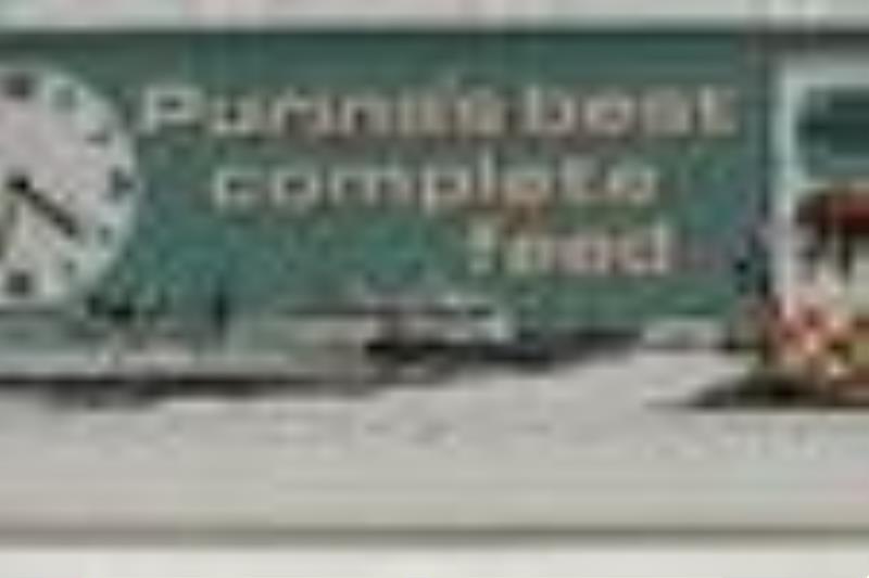 Vintage Purina Horse Chow Lighted Adv Clock By NPI