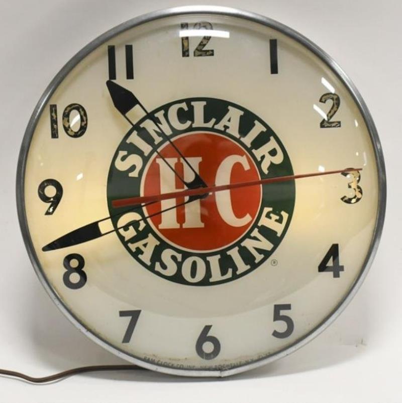 Vintage HC Sinclair Gasoline Adv PAM Clock