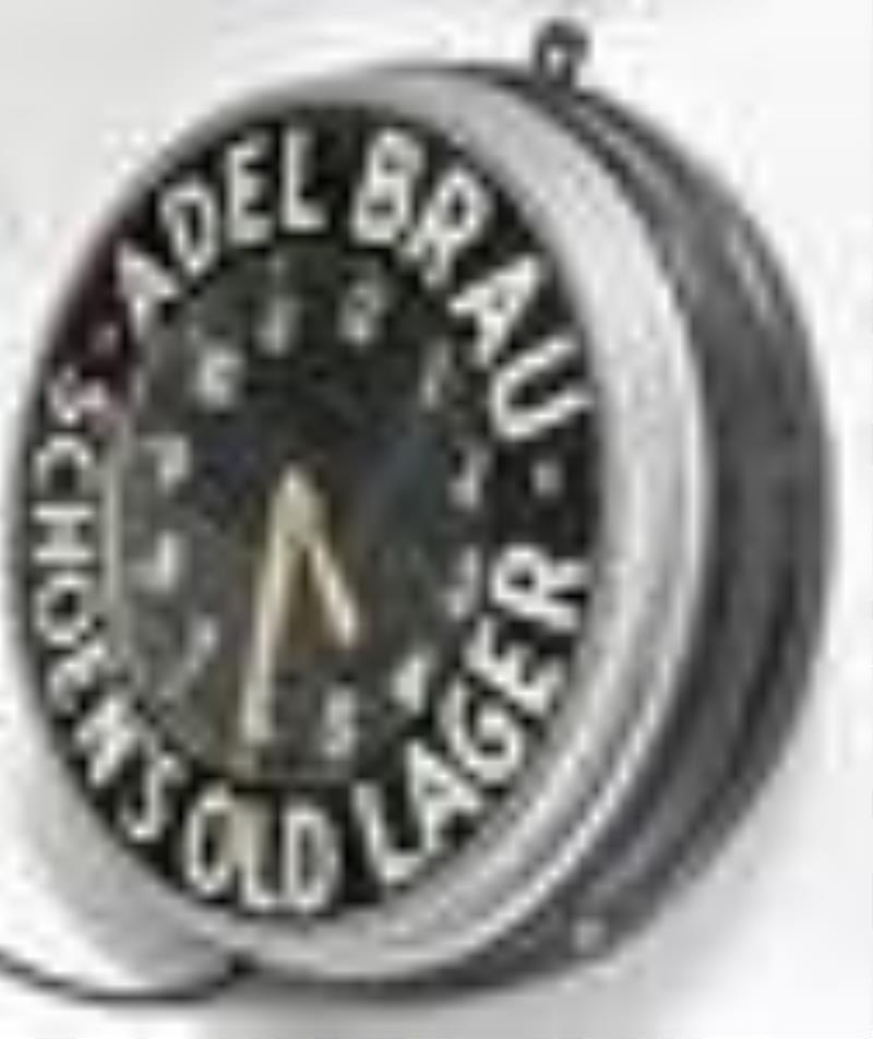 Vintage Adel Brau Schoens Old Lager Glo-Dial Clock