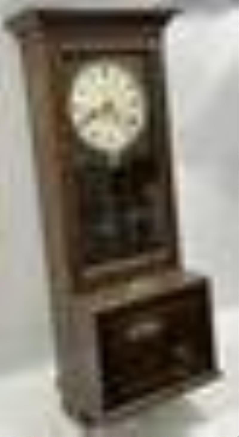1930s Gledhill-Brook Time Recorders Oak Time Clock